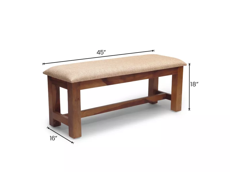 Alexa 6 Seater Dining Table with 4 Chairs and Bench
